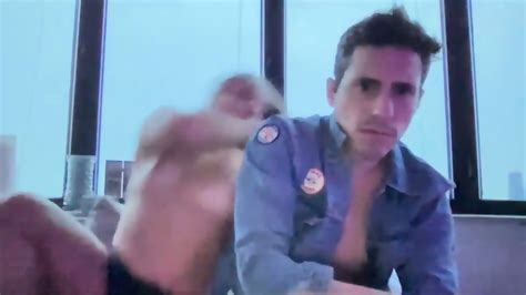 Sexy Police Officer Caught Naked At Window In Uniform Shorts Black Hair And Perky Breasts