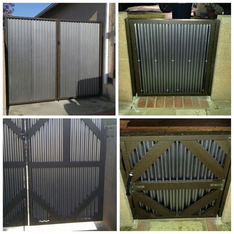 Pin By Damon Duran On Corrugated Metal Gate Backyard Fences Rustic