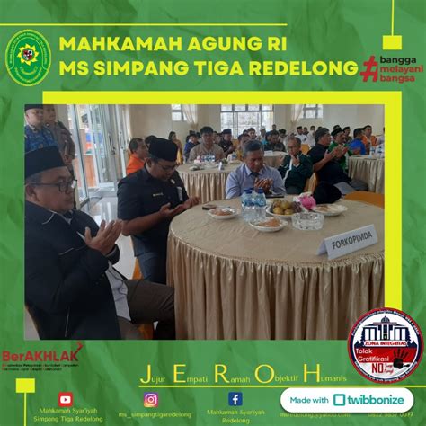 Ketua MS Simpang Tiga Redelong Mengikuti Deklarasi Pemilu Aman Damai