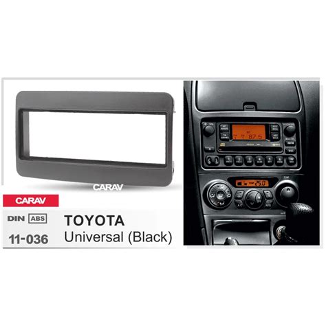 CARAV 11 036 Top Quality Radio Fascia For TOYOTA Universal Black