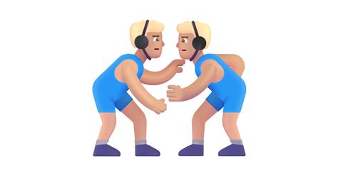 Man Wrestling Medium Light Free Vector Icon Iconbolt