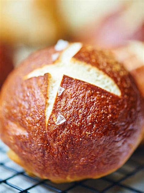 Soft Pretzel Rolls Perfect For Sandwiches