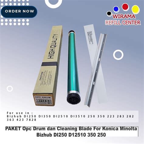 Jual Paket Opc Drum Dan Cleaning Blade For Konica Minolta Bizhub Di