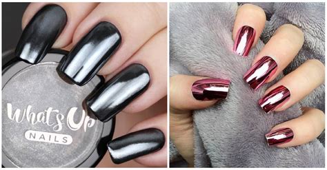 50 Eye Catching Chrome Nails To Revolutionize Your Nails In 2022