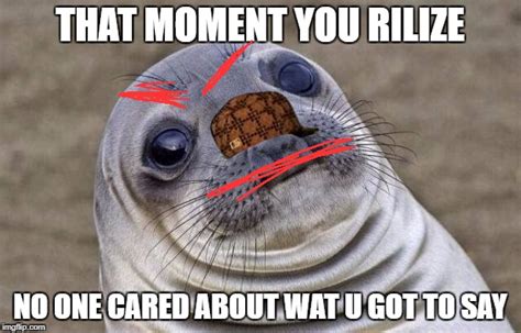 Awkward Moment Sealion Meme Imgflip