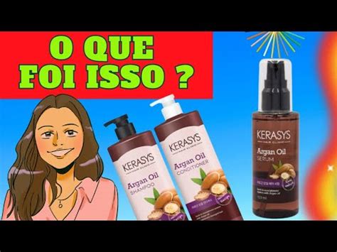 Resenha Leo Finalizador Argan Oil Kerasys Eu T Chocado Youtube