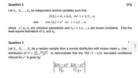 Solved Let X1x2xn Be Independent Random Variables Such