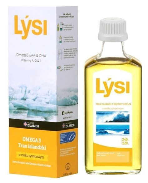 Lysi Icelandic Cod Liver Oil With Lemon Flavor 240ml Omega 3 Epaanddha