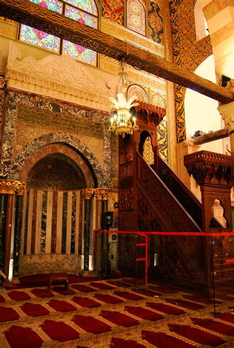 Minbar Of Salahuddin And The Mihrab Of Al Aqsa Mosque Mosque Ancient