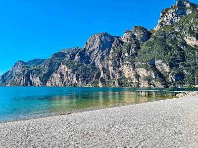 Spiaggia Cola Limone sul Garda Karte der Strände Unterkünfte