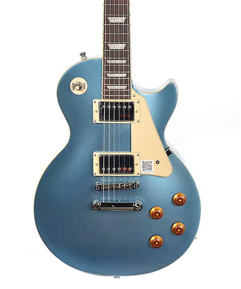 🥇 Guitarra Eléctrica Epiphone Les Paul Standard Pelham Blue En Perú