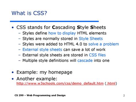 Cascading Style Sheet Css