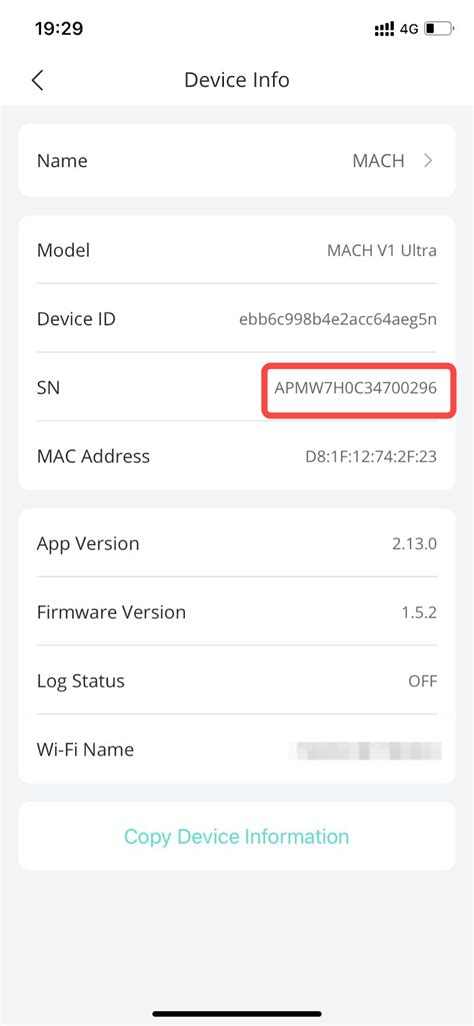 Where Can I Find The Serial Number Sn And Device Information For My