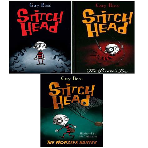 Stitch Head Series Collection 3 Books Set by Guy Bass, Pete Williamson ...