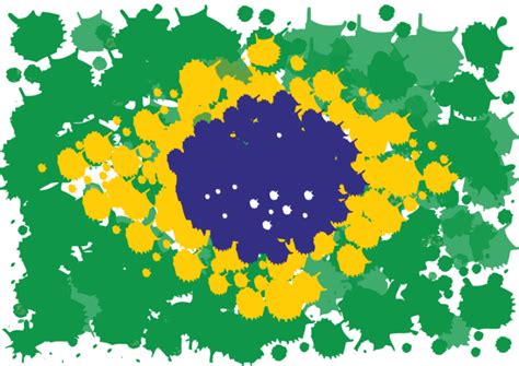 Imagem Bandeira Do Brasil Textura De Tinta PNG Imagens Free