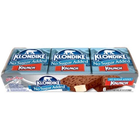 Klondike No Sugar Added Krunch Frozen Dairy Dessert Bars Ct Fl