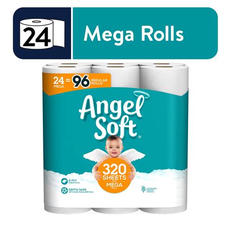 Buy Angel Soft Toilet Paper 24 Mega Rolls At Ubuy Nepal