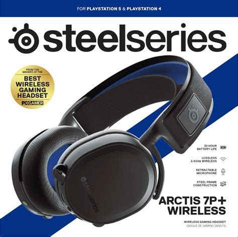 قیمت و خرید هدست بی سیم SteelSeries Arctis 7P plus مشکی آرس سیستم