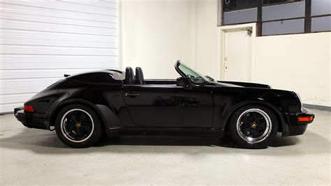 1989 Porsche 911 Speedster Black - 3,357 miles | Sloan Motor Cars