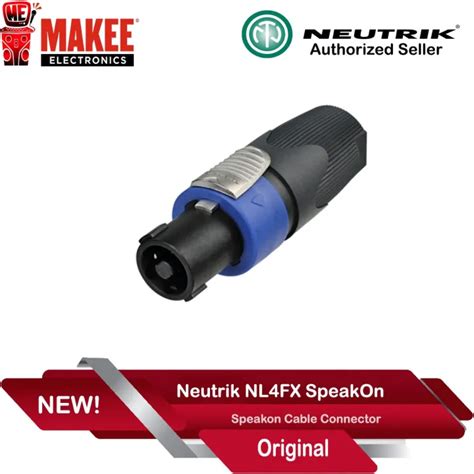 Neutrik NL4FX Speakon Cable Connector Lazada PH