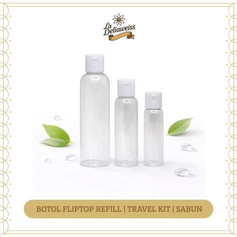 jual botol fliptop plastik bening transparan tebal botol