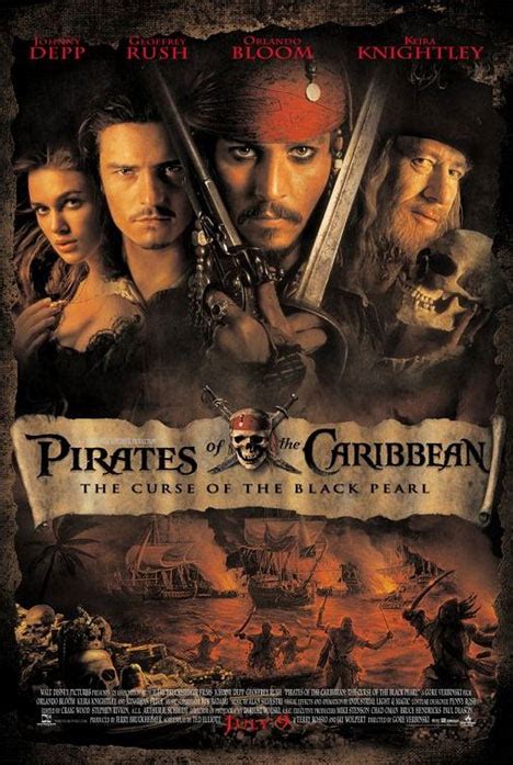 Pirates Of The Caribbean The Curse Of The Black Pearl 2003 Poster 1