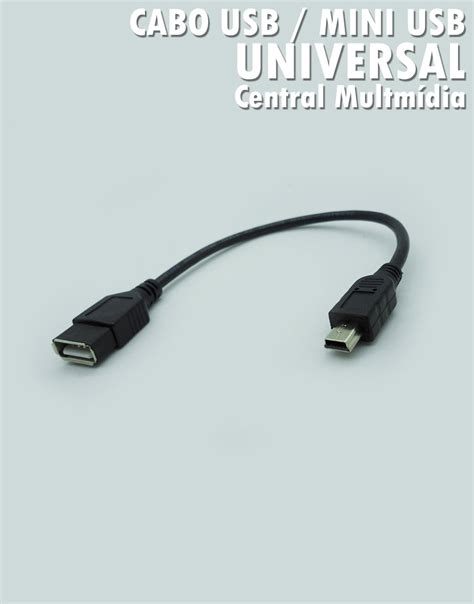 Cabo Usb Mini Usb Central Multimidia Universal