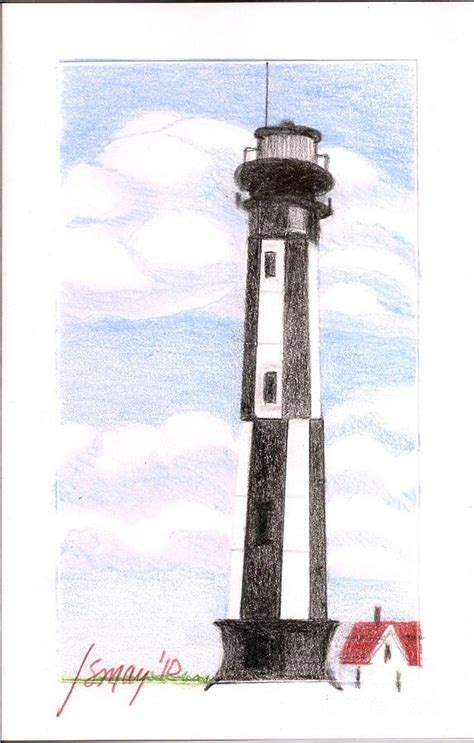 Fort Story Lighthouse Virginia Beach VA Painting by Rod Ismay - Fine ...