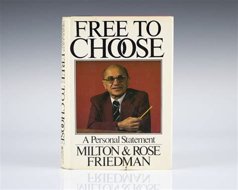 Free To Choose Milton Friedman First Edition Rare Book