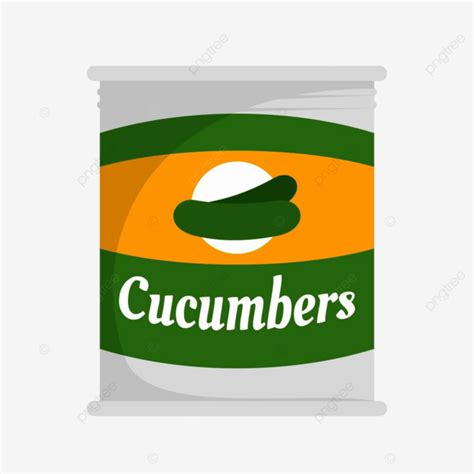 Tin Can Vector Hd Png Images Cucumbers Tin Can Icon Container Full