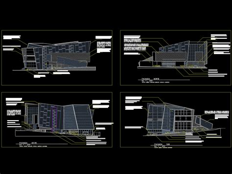 Fachada Centro Comercial En Autocad Descargar Cad Gratis 282 14 Kb