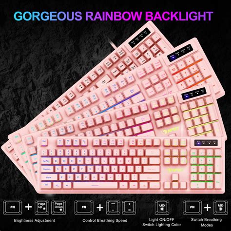 NPET K10 Gaming Keyboard USB Wired Mechanical Feeling 20% Off First ...