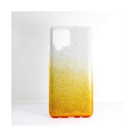 Capa Silicone Gel Brilhante Samsung Galaxy A12 A125 Dourado KuantoKusta