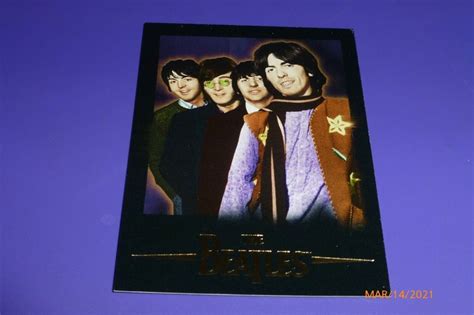 The Beatles Trading Cards 1996 Card 8 Color Origi