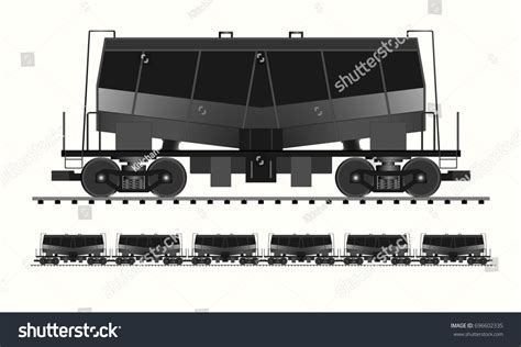 Freight Train Draw Cartoon Vector Stock Vector (Royalty Free) 696602335 ...