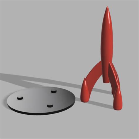 Fichier Stl Gratuit Fus E De Tintin Tintin S Rocketdesign Imprimable