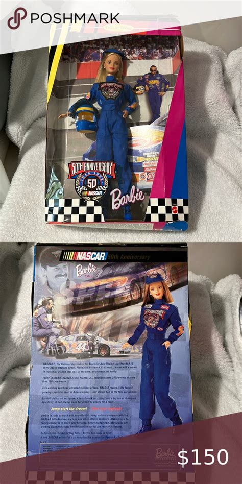 Rare Vintage Barbie Doll Th Anniversary Nascar Collector Edition