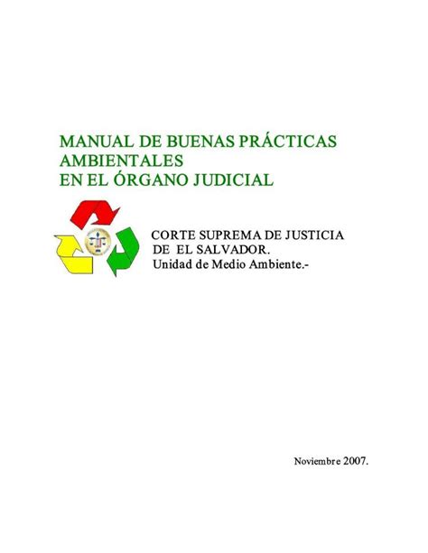 PDF MANUAL DE BUENAS PRÁCTICAS AMBIENTALES EN EL ÓRGANO