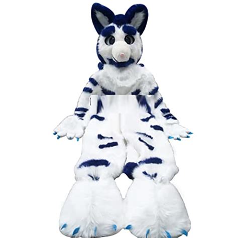 Furrymascot Kemono Eyes White Blue Fursuit Fullsuit Teen Costumes Full