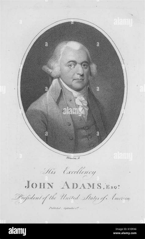 An Etching From A Portrait Of John Adams 1900 From The New York