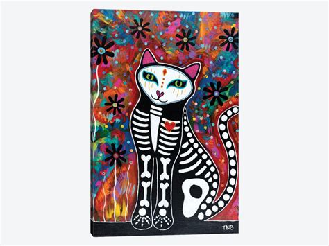 Flower Kitty Canvas Wall Art By Teal Buehler Icanvas