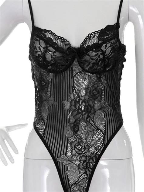 Lingerie Body Renda Preto Lingerie Feminina Nunca Usado Enjoei