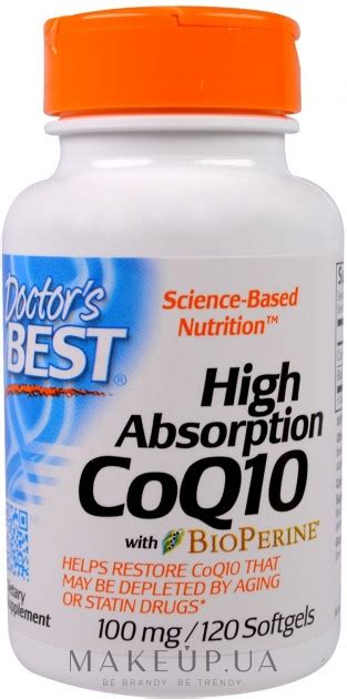Коэнзим Q10 высокой абсорбации - Doctor's Best High Absorption CoQ10 ...