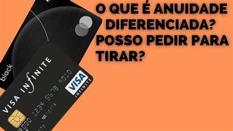 ANUIDADE DIFERENCIADA COMO FUNCIONA NOS CARTÕES DE CREDITO YouTube