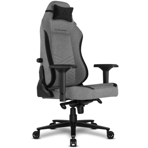 Cadeira Gaming Alpha Gamer Alegra Fabric Cinza Preta Switch Technology