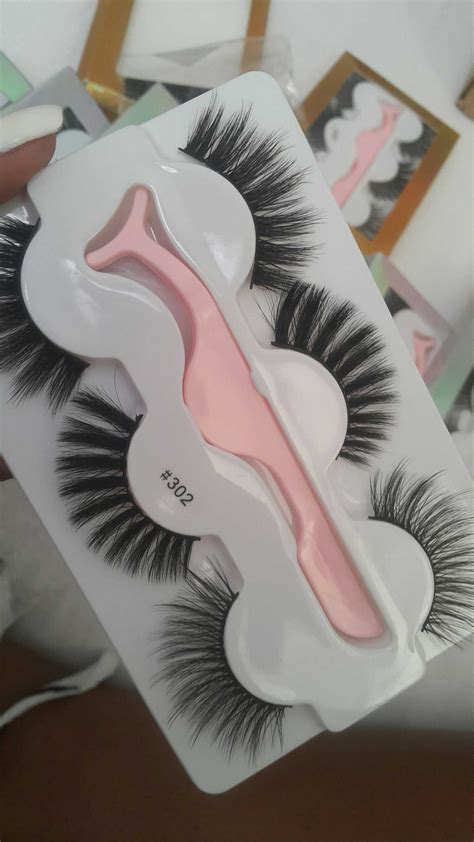 Faux Mink Eyelashes With Tweezers New Set With Tweezer Wispy Long Fluffy Dramatic Lashes Lashes