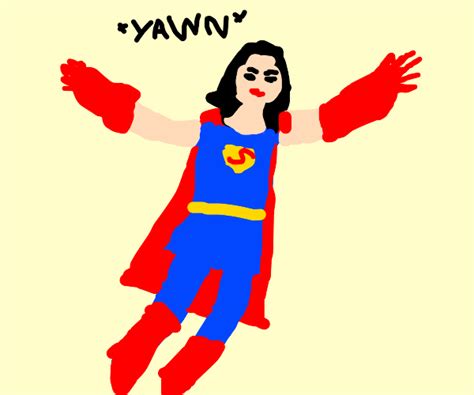 Sleepy Superwoman Drawception