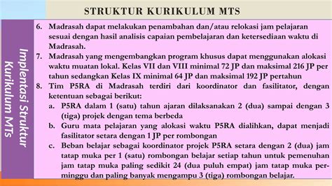 Struktur Kurikulum Kma Tahun Pptx