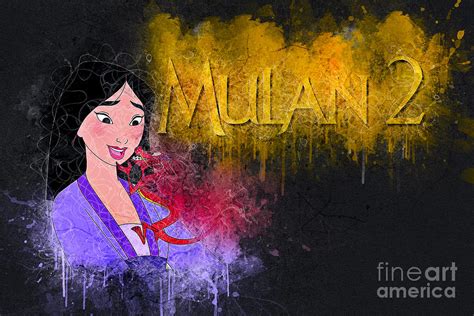 No1940 Mulan II Watercolor movie poster Digital Art by Carrie Stanton ...