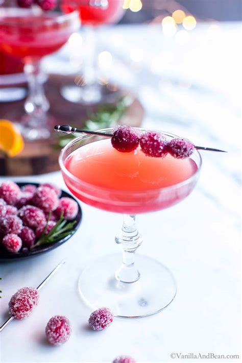 Cranberry-Orange Gin Smash | Vanilla And Bean